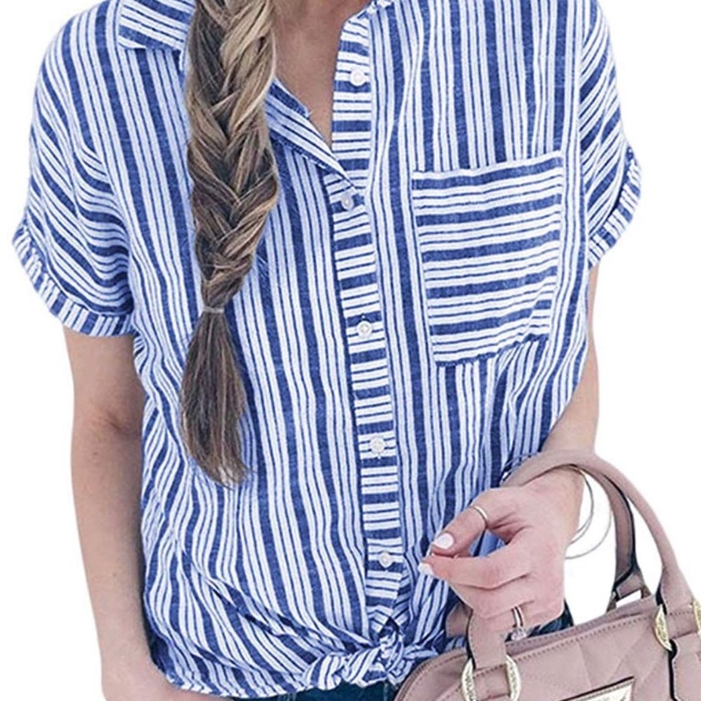 SOLD - California Beach Waves 🌊 Blue&white 💙Casual top